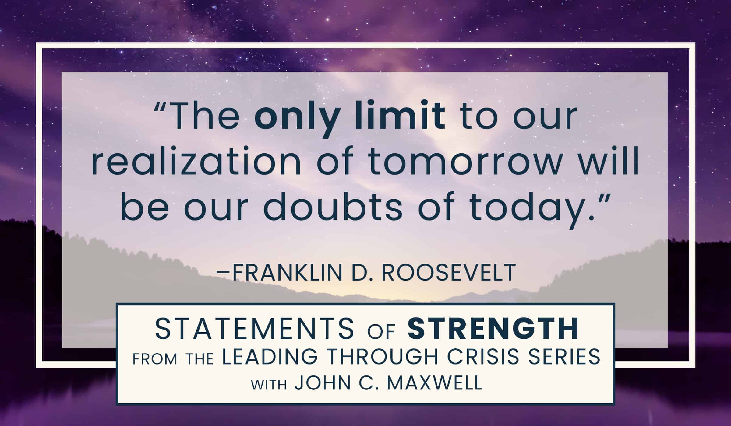 image of quotation picture with text quote by Franklin D Roosevelt